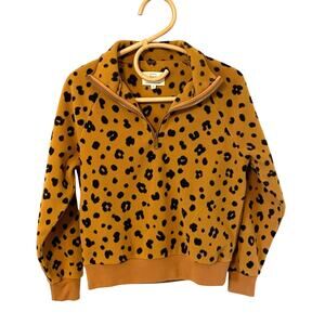 Madewell MWL Betterfleece Half-Zip Sweatshirt - Cheetah - XS - MC205